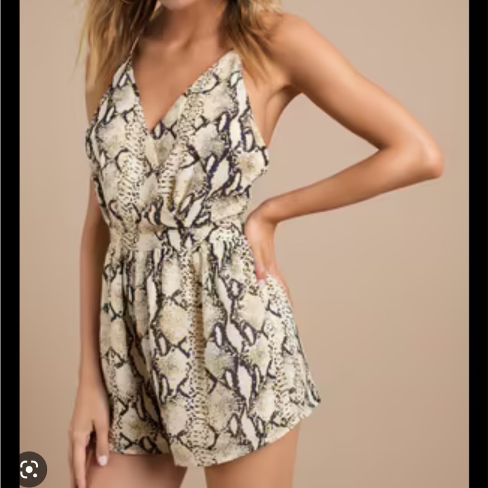 Tobi Halter Snake Romper